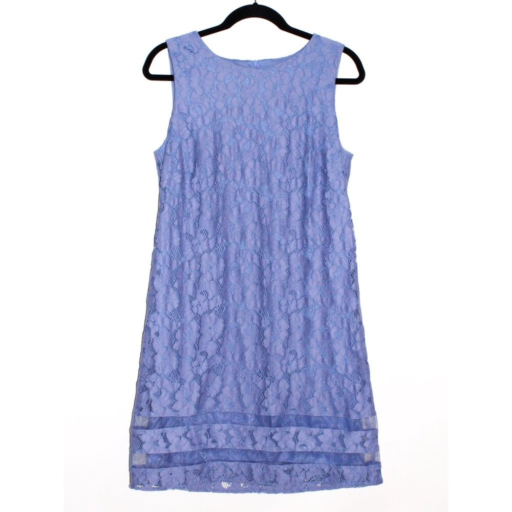 AB Studio Periwinkle Floral Lace Dress